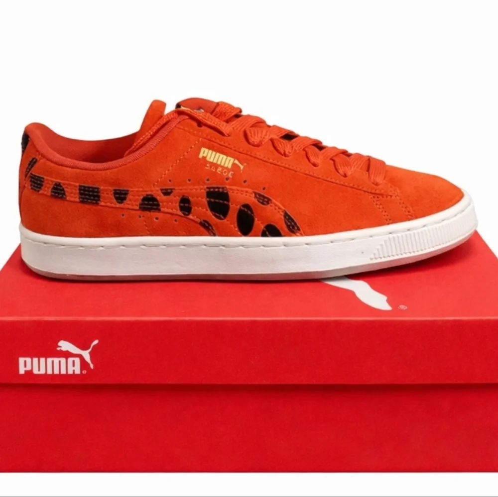 PUMA Suede X Cheetos Boys Youth Orange Lace-Up Sneakers Casual Shoes 398854 01